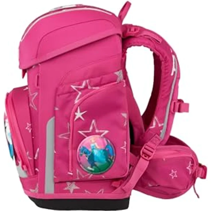 ergobag cubo Set, ergonomischer Schulranzen 5-teilig für 1. Klasse, standfest, mit Individualisierungsmöglichkeiten, gefertigt aus 27,7 recycelten PET-Flaschen – Bild 4