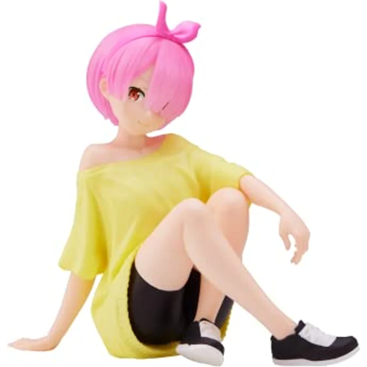 Banpresto RE:Zero - Ram - Relax Time - Kawaii Figurine, 14cm, aus Japan, offizielle Lizenz – Bild 1