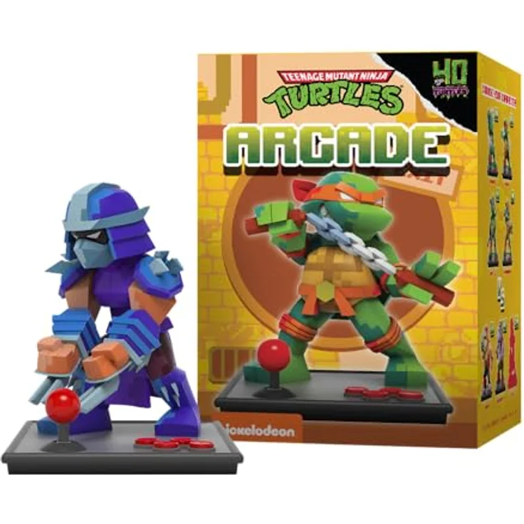 Mighty Jaxx Teenage Mutant Ninja Turtles Hidden Dissectibles, Sammelfiguren-Box mit 6 Figuren (6 regulär, 1 selten) im Arcade-Design, ca. 10 cm hoch – Bild 7