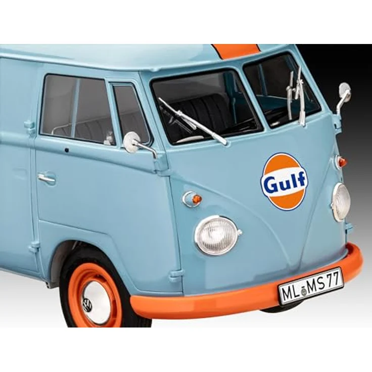 Revell 07726 VW T1 Panel Van (Gulf Decoration) 1:24 Scale Plastic Model Kit, Unbuilt/Unpainted, Auto Ferngesteuert, Molded Color – Bild 3