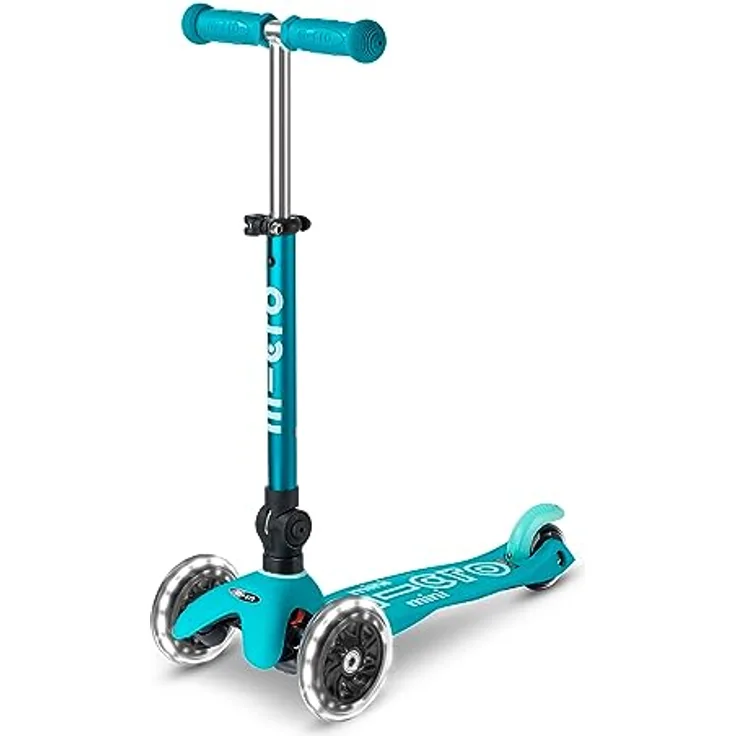 MICRO Mini Deluxe Foldable LED | Das ORIGINAL | Kinderroller ab 2 Jahren | Inklusive LED Rollen | Direkt vom Hersteller