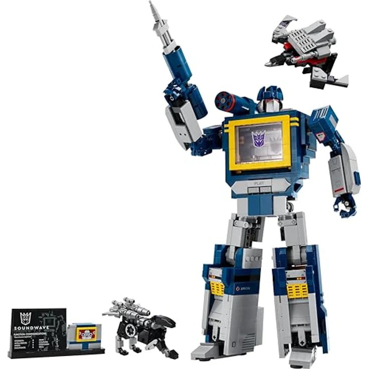 LEGO Icons 10358 Transformers: Soundwave Bausatz, 1.505 Teile, Mehrfarbig, ab 18 Jahren – Bild 9