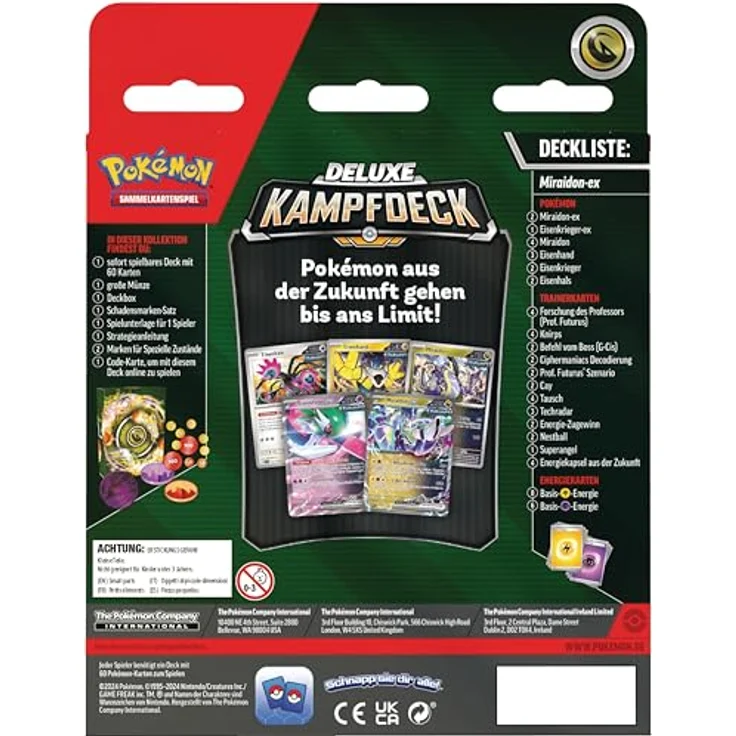 Pokémon Pokémon-Sammelkartenspiel: Deluxe-Kampfdeck Miraidon-ex (mit 3 holografischen Karten & Zubehör) – Bild 4