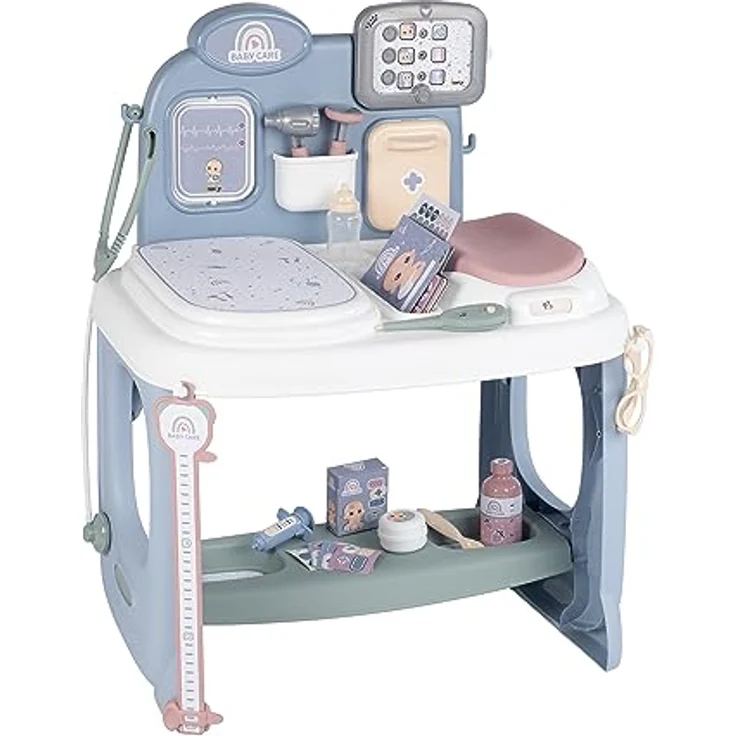 Smoby – Baby Care Center - für Puppen bis 38 cm – mit mechanischer Waage, Untersuchungstisch und Alles was zu einem Arztbesuch gehört, für Kinder ab 3 Jahren – Bild 1