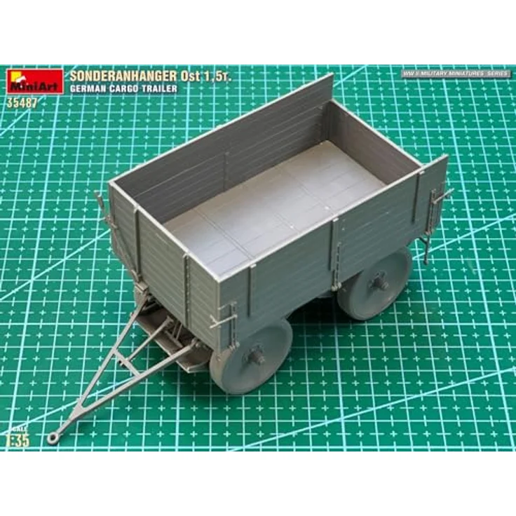 MiniArt 1:35 Dt. Sonderanhänger Ost 1,5t, detailliertes Modellfahrzeug für Sammler – Bild 2