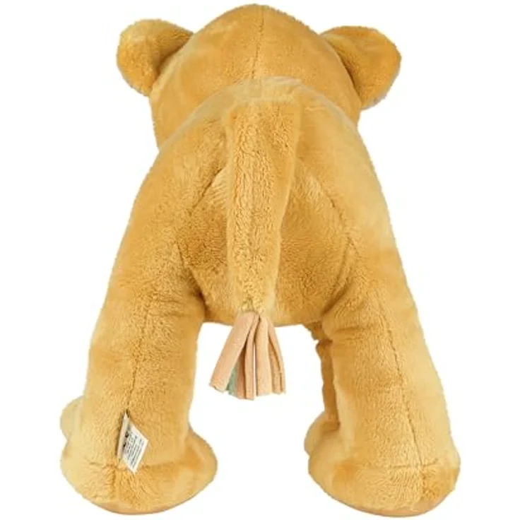 Sterntaler Kuscheltier XL LÖWE Leo, Mattgelb, flauschig aus hochwertigem Polyester mit Musselin-Schal – Bild 2