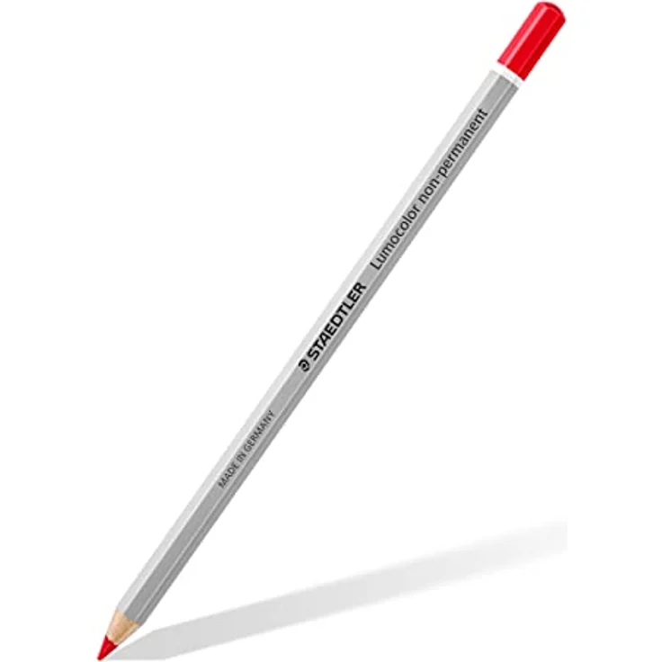 STAEDTLER 108-2 Lumocolor omnichrom Trockenmarker, 12 Stück im Kartonetui non-permanent, rot – Bild 2
