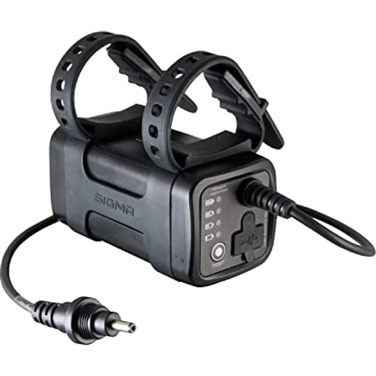 SIGMA SPORT - BUSTER 2000 HL | Leistungsstarke Helmbeleuchtung | Helmlicht 2000 Lumen | Licht für Fahrradhelm mit 7 Modi-Profilen | Sichere Befestigung am Fahrrad Helm | Farbe: Schwarz – Bild 3