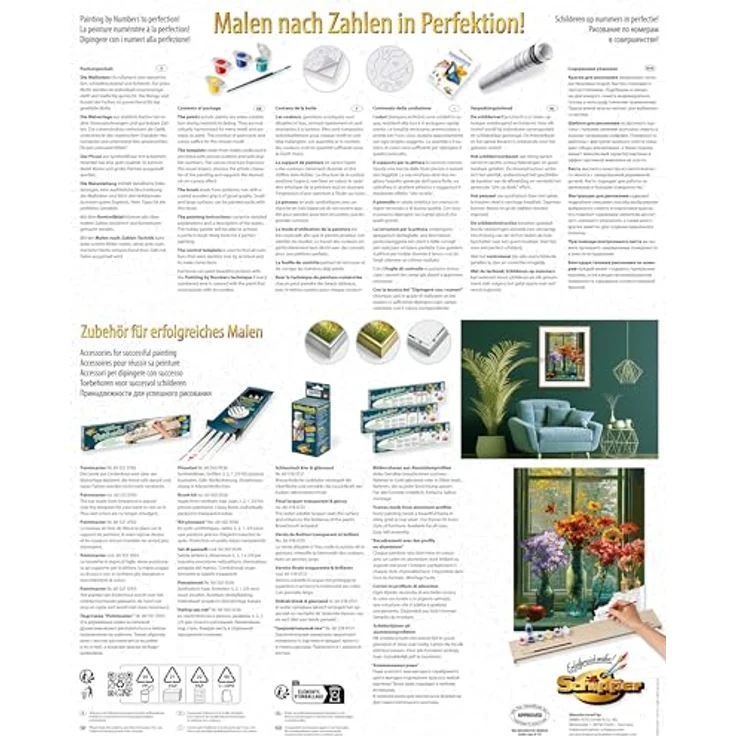 Schipper Blumenliebe, Malvorlagen Premium-Set der Meisterklasse-Serie – Bild 2