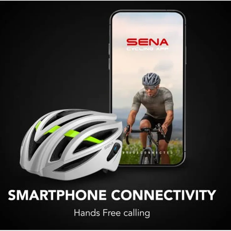Sena R2 matt schwarz Größe L Rennrad Smart Helm – Bild 7