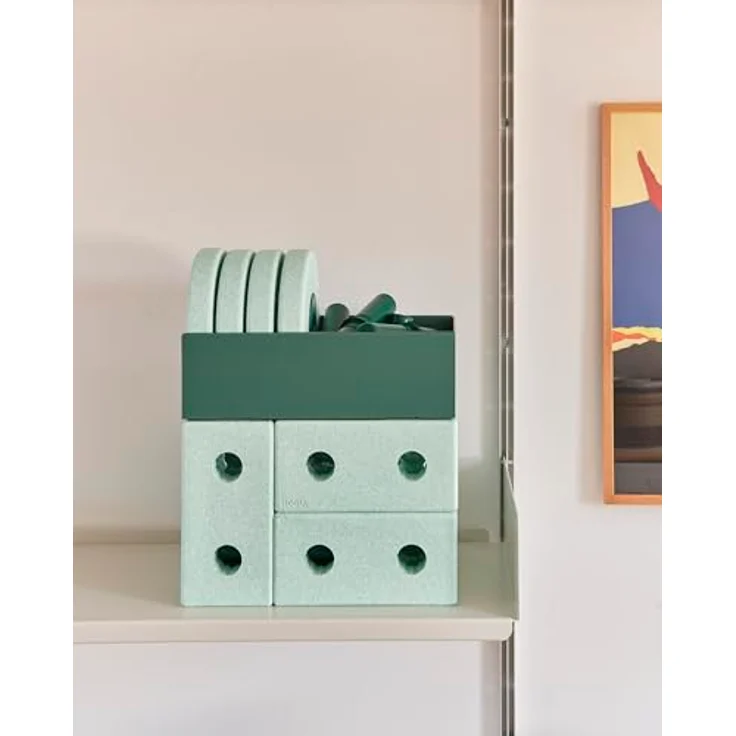 Modu 3-in-1 Lauflernwage, umbaubar zur Schubkarre oder Tritthocker, für Kinder ab 1 Jahr, 48 x 27 x 44 cm – Bild 5