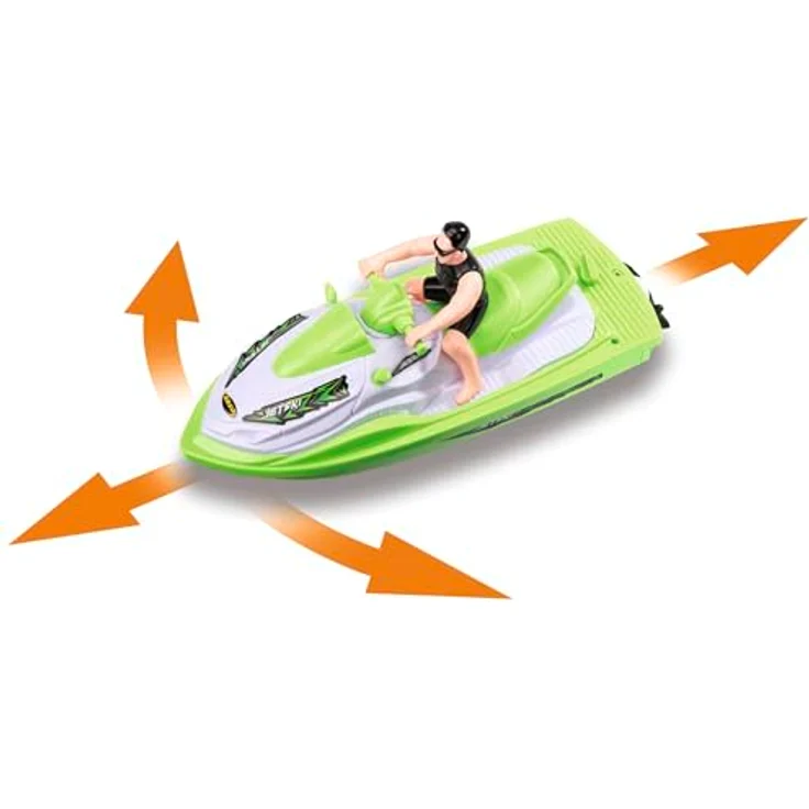 Carson 500108052 Jetski, ferngesteuertes Boot 2.4GHz mit 30 Minuten Fahrzeit, grün – Bild 3