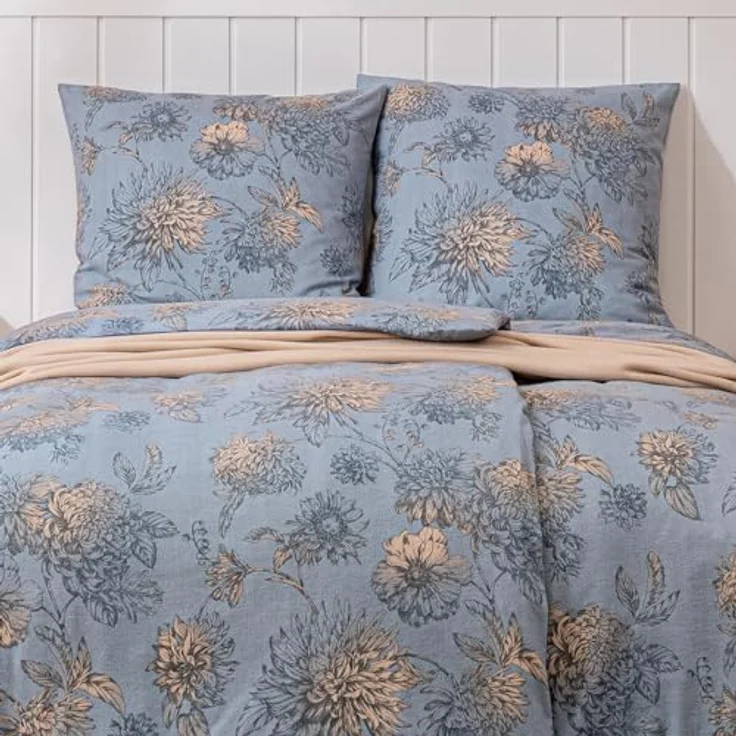 ESTELLA Feinflanell Bettwäsche Luserna rauch, Warme und superweiche Kuschelbettwäsche, 100% Baumwolle, Trocknerfest – Bild 3