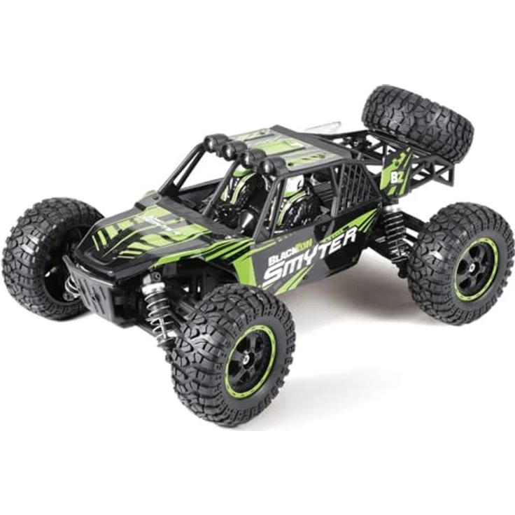 Blackzon Smyter DB 1/12 4WD Electric Desert Buggy, RTR Ready-to-Run, Allradantrieb, schwarz/grün, mit 390er Bürstenmotor und spritzwassergeschützter Elektronik – Bild 2