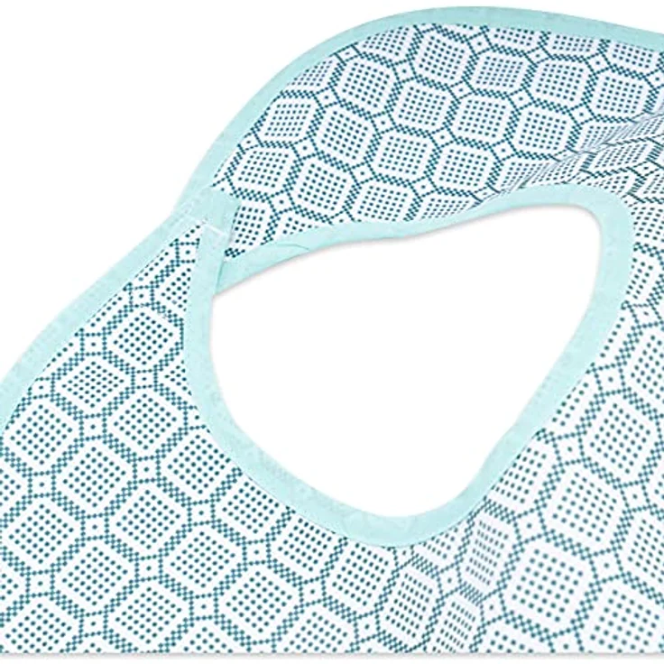 Sensalou Lätzchen für Erwachsene, wasserdichtes Essschutz-Lätzchen in hellblau, 90x45 cm, waschbar – Bild 6