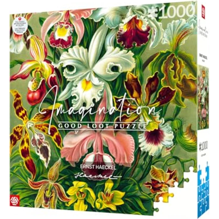 Good Loot Ernst Haeckel Orchidea Puzzle, 1000 Teile mit hochwertigem Druck und Canvas-Effekt – Bild 2