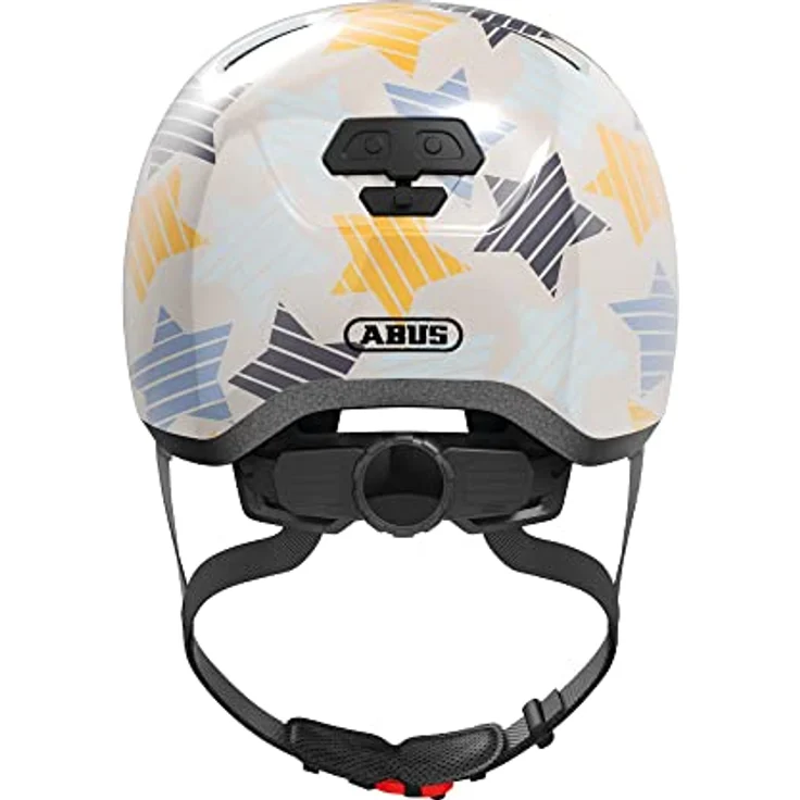 ABUS Kinderhelm Skurb Kid - robuster Fahrradhelm im Skater-Look mit Platz für einen Zopf und vielfältigen Designs - für Mädchen und Jungen - Grau mit Sternen, Größe M – Bild 3