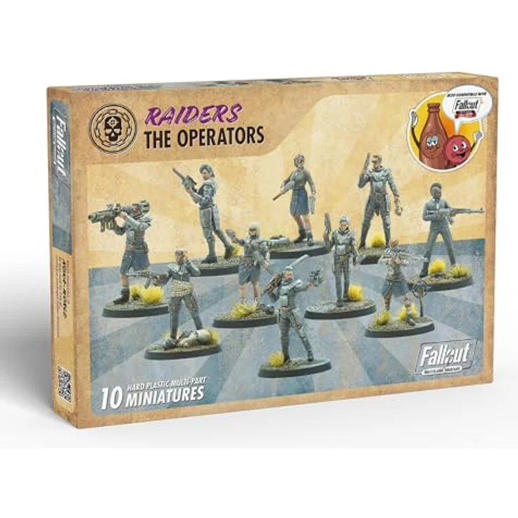 Modiphius Fallout: Miniatures - Raiders: The Operators, kompatibel mit Fallout: Wasteland Warfare und Fallout: Factions, professionell gestaltet, strategisch agierende Figuren – Bild 1