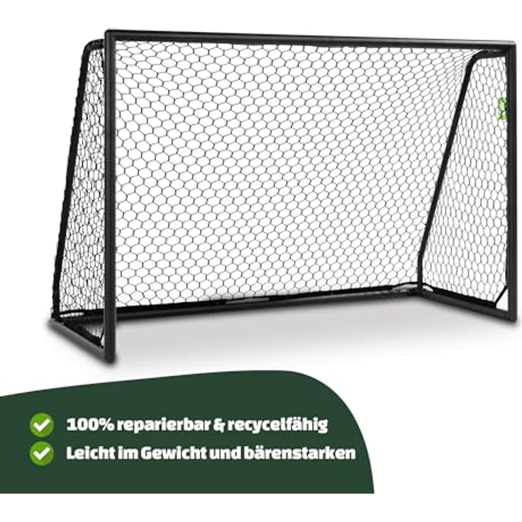 EXIT TOYS EXIT Scala Aluminium Fußballtor 180x120cm, PVC-frei und 100 % recycelbar, schwarz - Preisvergleich – Bild 2