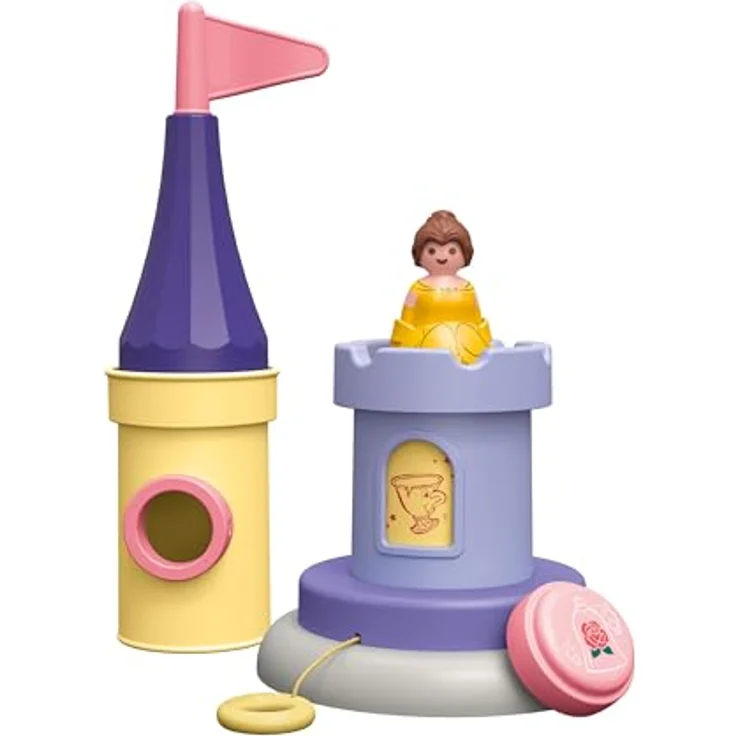 Playmobil® Konstruktions-Spielset Belles Spielturm mit Melodie (71458), JUNIOR & Disney, (7 St), Made in Europe – Bild 8