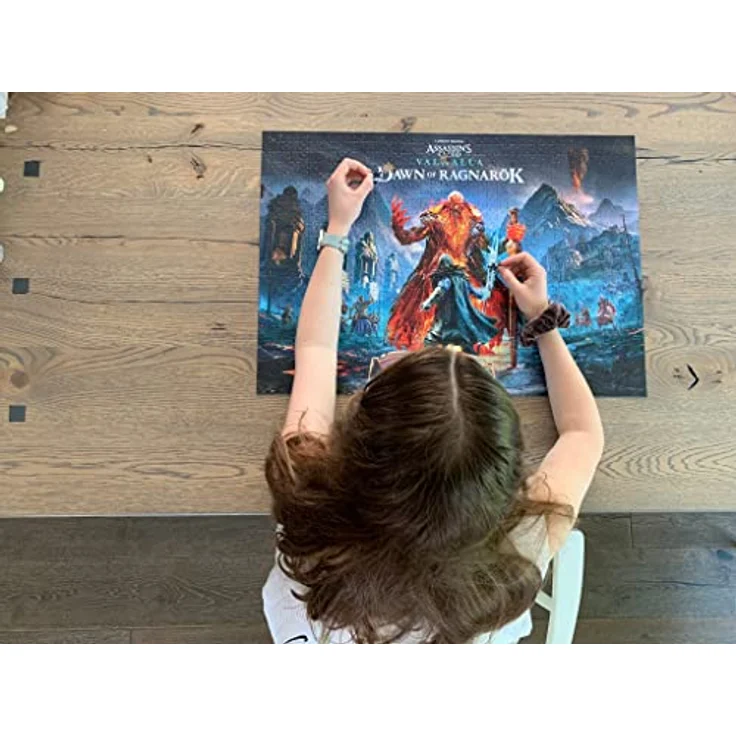 Assassin's Creed Valhalla: Dawn of Ragnarok - Puzzlespiel mit 1000 Teilen und den Maßen 68 cm x 48 cm | inklusive Poster und Tasche | Spiel-Artwork für Erwachsene und Teenager – Bild 4