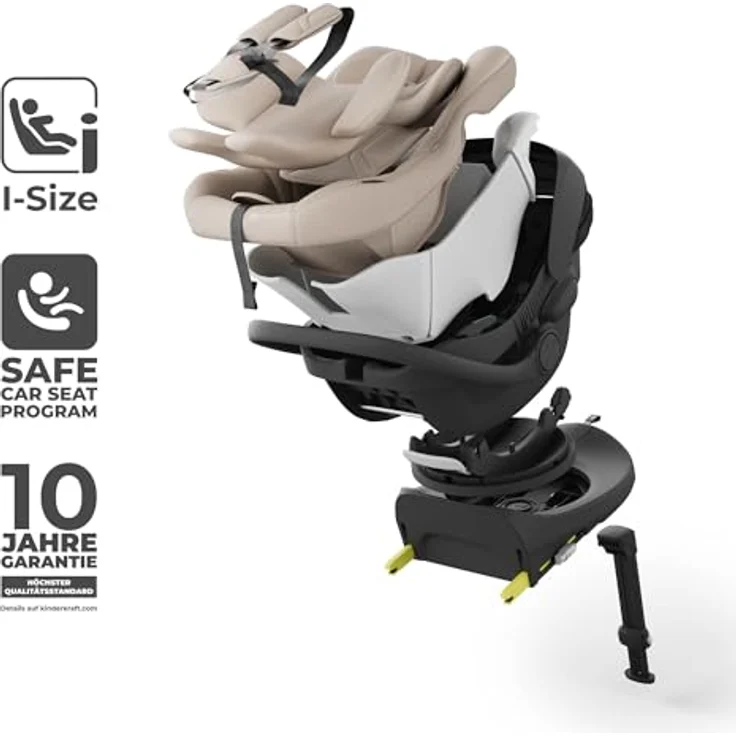 Kinderkraft Endura Safe Modular System, 3-in-1 Babyschale und Kindersitz mit Isofix Basis, i-Size konform, von Geburt bis 12 Jahre – Bild 4