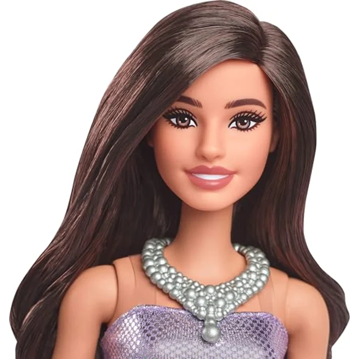 Barbie Anziehpuppe Barbie Fashionista Puppe - Purple Bubble Hem, Vielfältige Kollektion für modebegeisterte Kinder – Bild 3