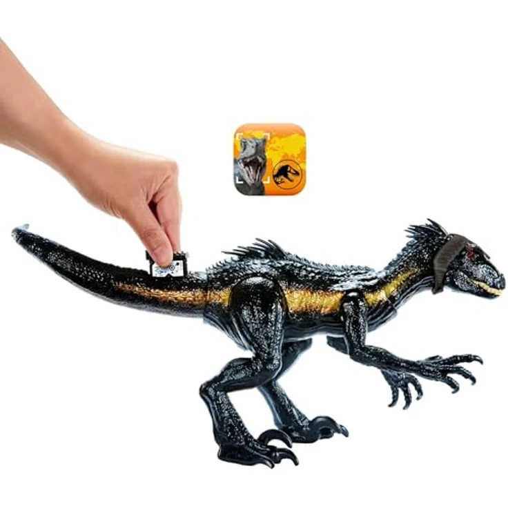 Jurassic World Dinosaurier Figur Indoraptor Track N Attack mit Tracking Gear & 3 Attack Features, Spielzeug Geschenk mit physischem & digitalem Spiel – Bild 8