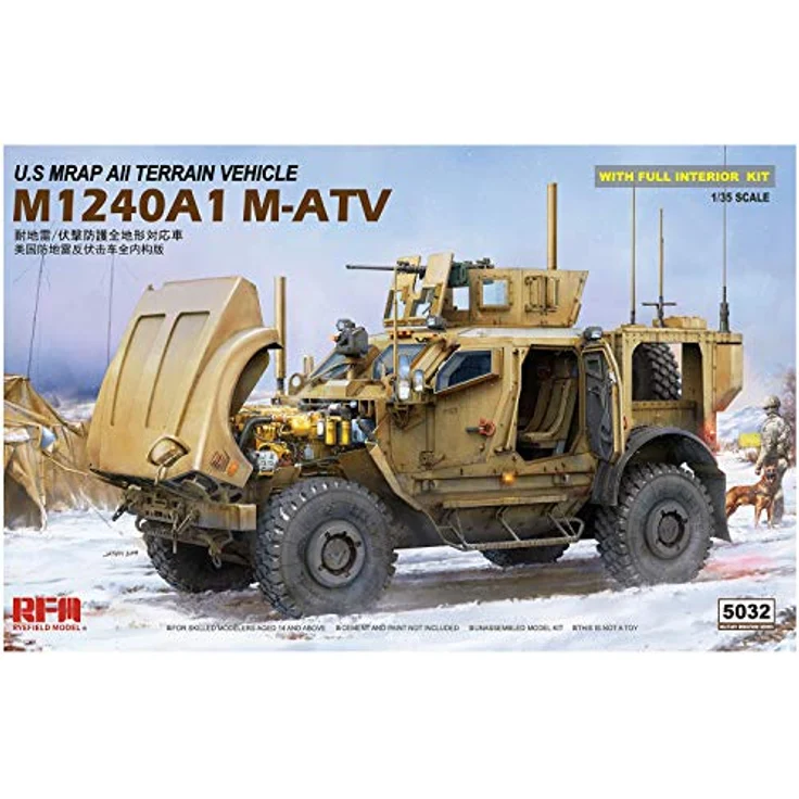 Rye Field Model M-ATV (MRAP ALL TERRAIN VEHICLE) M1024A1, Detailliertes Modellfahrzeug mit authentischer Nachbildung und robustem Design – Bild 1
