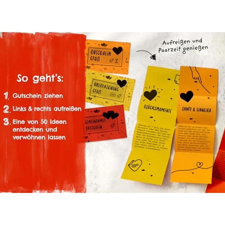 Gutschein Box für Paare I Paar-Geschenk für Männer und Frauen zum Valentinstag I Geschenkidee mit viel Liebe für Partner & Partnerin I Besondere Überraschung für Ehemann, Ehefrau, Freund, Freundin – Bild 6