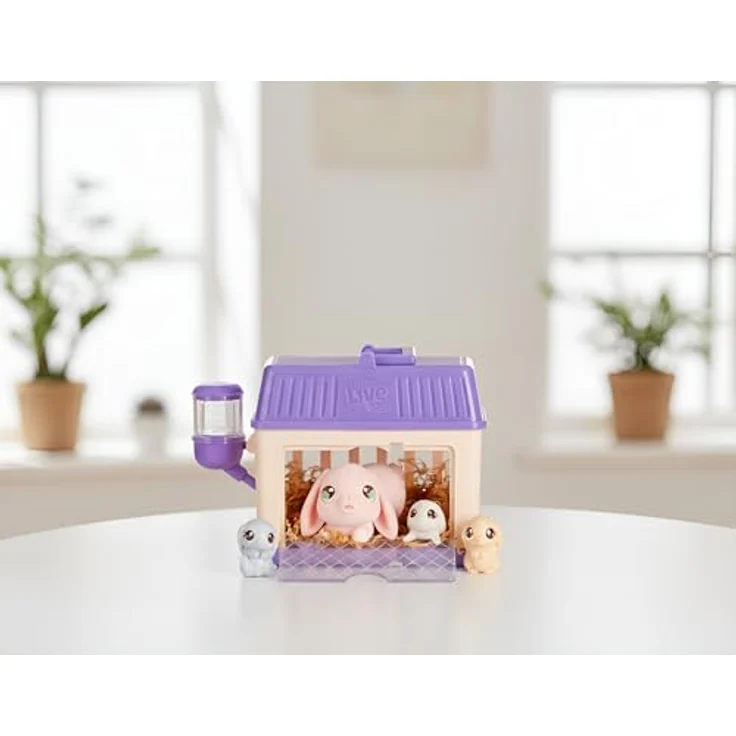 Moose Toys Little Live Pets Mama Surprise Mini Spielset Hase mit 2-4 Überraschungskaninchenbabys und Nistmaterial, ab 5 Jahren – Bild 7