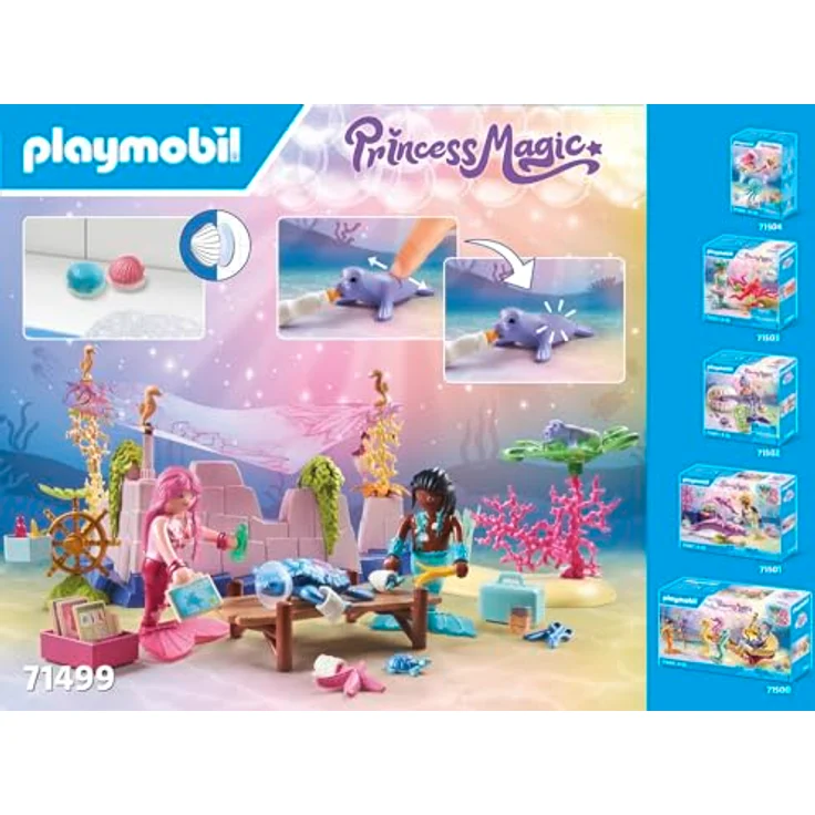 Playmobil® Konstruktions-Spielset Unterwasser-Tierpflege der Meeresbewohner (71499), (114 St), Playmobil Princess Magic, Made in Germany - Preisvergleich – Bild 6