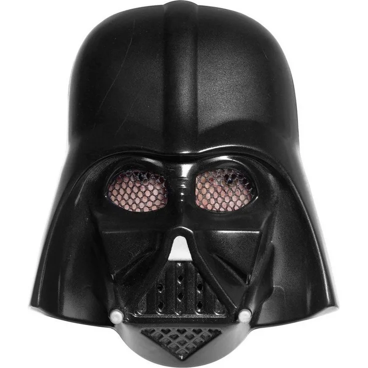 "Rubie´s Darth Vader Halbmaske, Schwarze Kunststoffmaske mit elastischem Band"