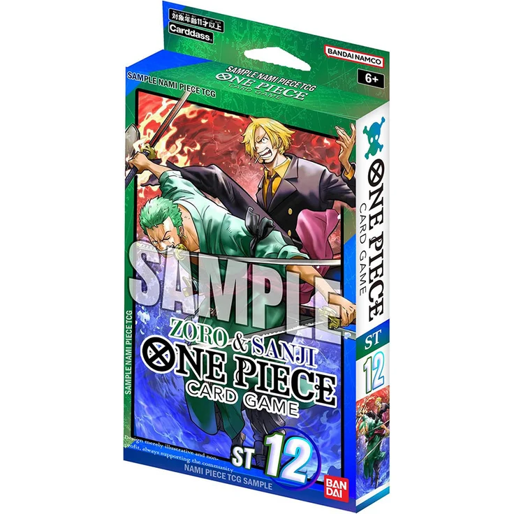 Bandai One Piece Zoro & Sanji Starterdeck ST12 EN, Sammelkarten mit holografischen Karten