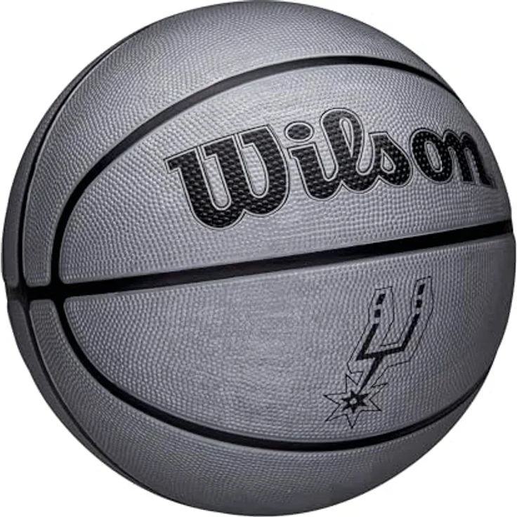 Wilson NBA Team Tribute Solid Basketball, San Antonio Spurs, dreischichtige Karkasse mit eingearbeitetem Design – Bild 2