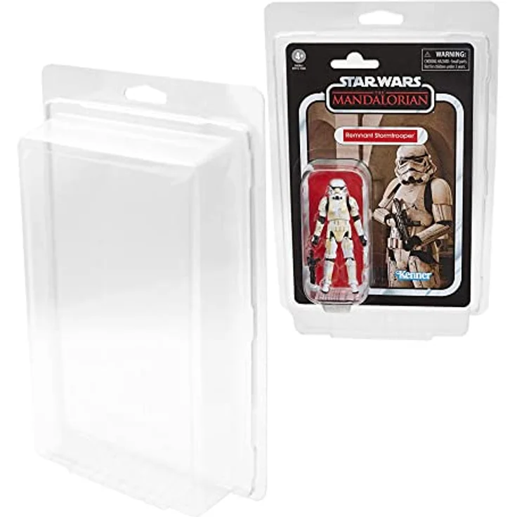 Morax 15x PVC Aufbewahrungsbox für Star Wars Actionfiguren, Schutzverpackung für Vintage-Kollektionen, 26 x 17 x 5 cm – Bild 2