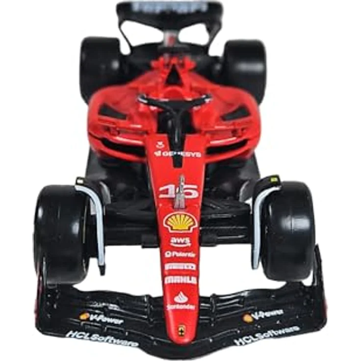 Bburago Ferrari SF-23 Charles Leclerc #16 2023, realistisches Modellauto im Maßstab 1:43, offizielle Ferrari-Lizenz, empfohlenes Alter 3+ Jahre – Bild 3