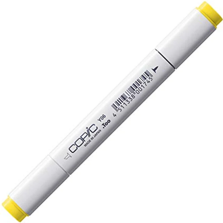 Copic Classic Marker Typ Y - 06, Yellow, professioneller Layoutmarker mit breiter und feiner Spitze, schnelltrocknend – Bild 1