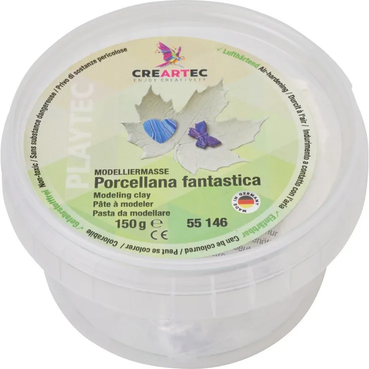 CREARTEC Modelliermasse Porcellana fantastica, lufttrocknend, Weiß