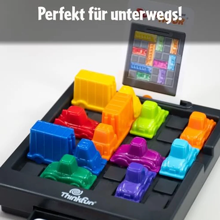 ThinkFun 76599 - Rush Hour - Das geniale Stauspiel - Logikspiel, Spiel ab 8 Jahren für Kinder und Erwachsene, Brettspiel – Bild 5
