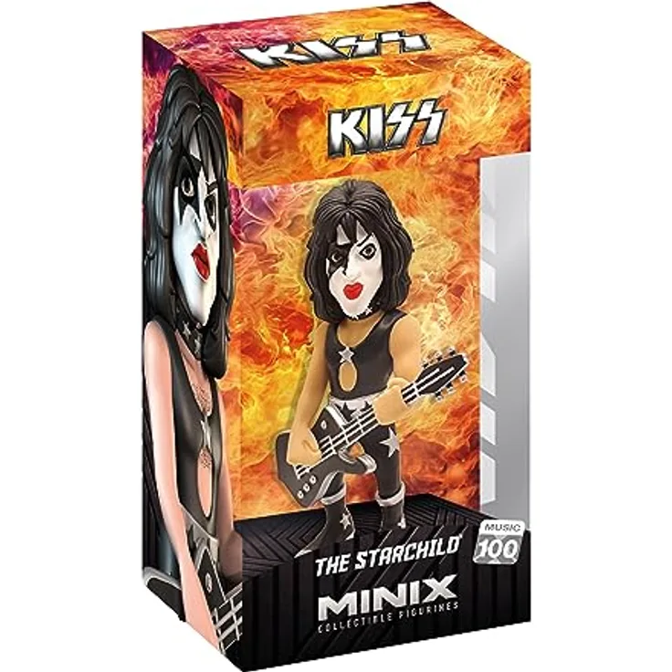 MINIX Collectible Figurines, KISS - The Starchild, 12 cm Sammelfigur, Ab 17+ Jahren, Deutsch