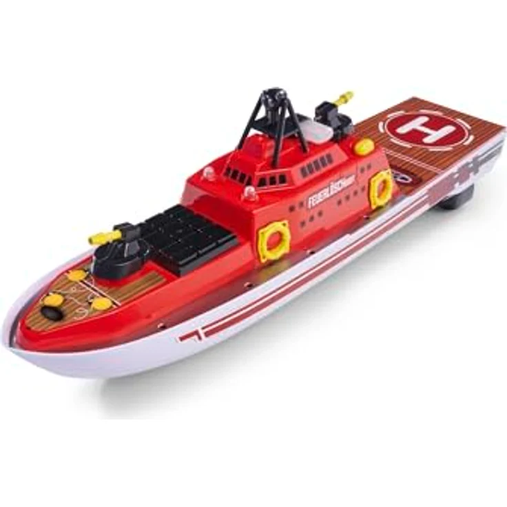 Carson 500108051 RC- Feuerlöschboot 2.4G 100% RTR - Ferngesteuertes Boot, RC Boot, Ferngesteuertes Boot für Kinder und Erwachsene, inklusive Fernsteuerung – Bild 2