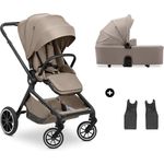 Hauck Kombi-Kinderwagen Move N Care Set - inkl. Babywanne und Sportsitz - Mocha mit Gratis Mobilitätsgarantie