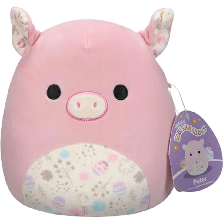 Squishmallows SQER00858 - Peter das rosa Schwein 19 cm, offizielles Jazwares Plüsch, superweiches Kuscheltier – Bild 1