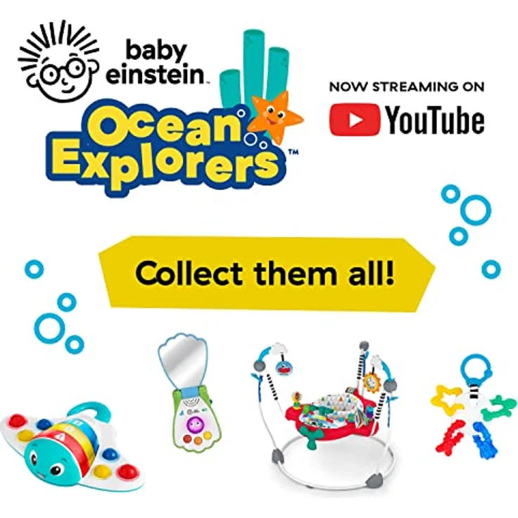 Baby Einstein 2-in-1 Activity-Jumper: Sky Explorers, interaktives Spielcenter mit 20 Melodien, 360° drehbarem Sitz und höhenverstellbar, für Babys von 6 Monaten bis 1 Jahr – Bild 7