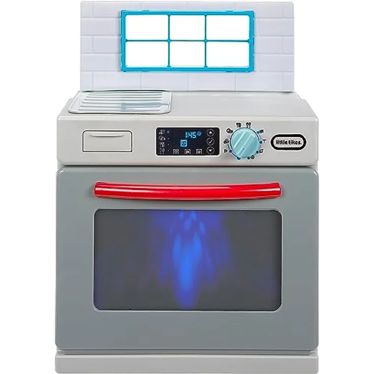 Little Tikes First Dishwasher - Realistisches Spielgerät für Kinder mit 14 Küchenaccessoires, interaktiv, grau – Bild 2