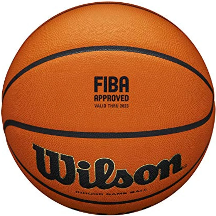 Wilson Basketball EVO NXT FIBA Game Ball, Mischleder, Ideal für Hallen, Größe 7, Braun, WTB0965XB - Preisvergleich – Bild 4