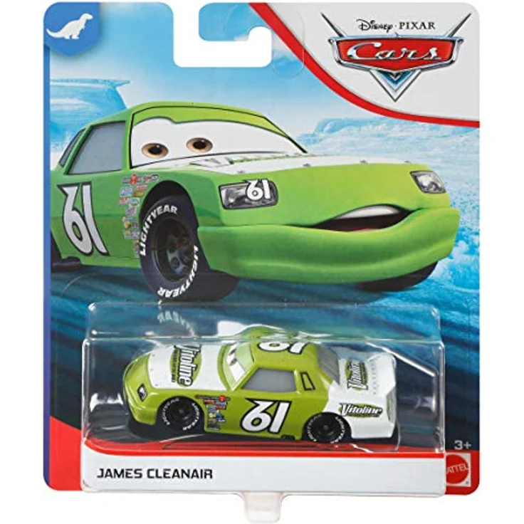 Disney Cars James Cleanair GBY04, Die-Cast Spielzeug-Rennwagen im Maßstab 1:55 aus Metall – Bild 4