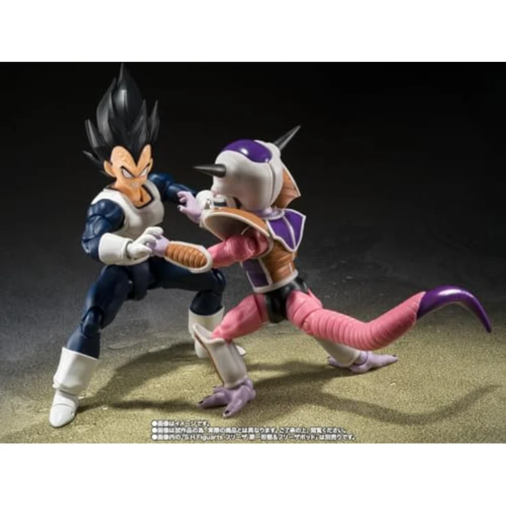 Bandai Tamashii Nations Dragon Ball S.H. Figuarts Vegeta Actionfigur, 14 cm groß, alte Kampfkleidung, blau – Bild 7