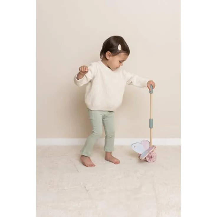 Little Dutch 7343 FSC Holz Schiebetier Schmetterling - Fairy Garden rosa, Lauflernhilfe aus 100% FSC Holz, fördert motorische Fähigkeiten, 14x12,1x59,2 cm, ab 18 Monate – Bild 3